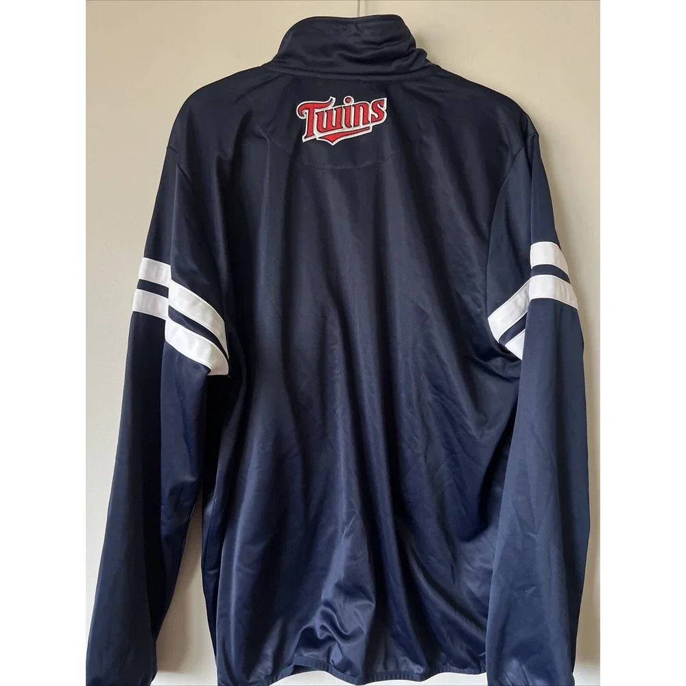 Men's Minnesota Twins G-III Sports by Carl Banks Full-Zip Track Jacket Size XL